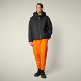 Giacca con cappuccio uomo Horizon nero - Protech High performance | Save The Duck