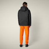 Giacca con cappuccio uomo Horizon nero - Protech High performance | Save The Duck