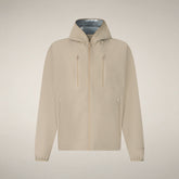 Giacca impermeabile uomo Zack beige polvere | Save The Duck