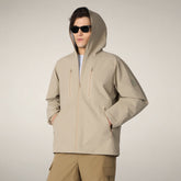Giacca impermeabile uomo Zack beige polvere | Save The Duck