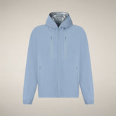 Giacca impermeabile uomo Zack azzurro nuvola | Save The Duck