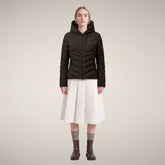 Women's Puffer Jacket Natasha in Major Brown | Save The Duck