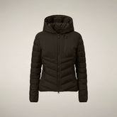 Women's Puffer Jacket Natasha in Major Brown | Save The Duck