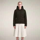 Women's Puffer Jacket Natasha in Major Brown | Save The Duck