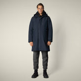 Impermeabile uomo Maurice blu nero e nero - Protech High performance | Save The Duck