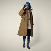 Impermeabile donna Pauline verde militare - Pro-Tech Donna | Save The Duck