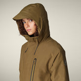 Impermeabile donna Pauline verde militare - Pro-Tech Donna | Save The Duck