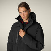 Parka uomo animal free Everest nero - Protech High performance | Save The Duck