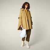 Giacca impermeabile donna Brigitte marrone sughero - Pro-Tech Donna | Save The Duck