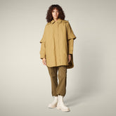 Giacca impermeabile donna Brigitte marrone sughero - Pro-Tech Donna | Save The Duck