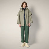 Impermeabile donna con cappuccio Tasha beige polvere | Save The Duck