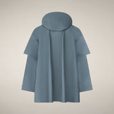 Impermeabile donna con cappuccio Tasha azzurro nuvola | Save The Duck