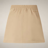 Mini-jupe cargo Gila beige stardust pour femme - ASAP | Save The Duck