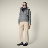 Piumino donna animal free Selin grigio mélange - Icons Donna | Save The Duck