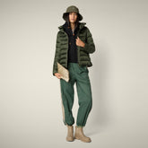 Piumino donna animal-free Elsie verde bosco - Icons Donna | Save The Duck