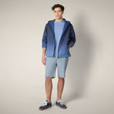 Herrenjacke Wes mit Kapuze in Marineblauem Farbverlauf | Save The Duck
