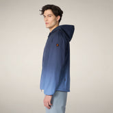 Herrenjacke Wes mit Kapuze in Marineblauem Farbverlauf | Save The Duck