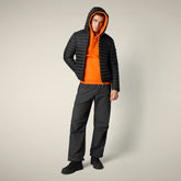 Doudoune à capuche Donald animal-free noir pour homme | Save The Duck