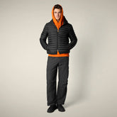 Doudoune à capuche Donald animal-free noir pour homme | Save The Duck