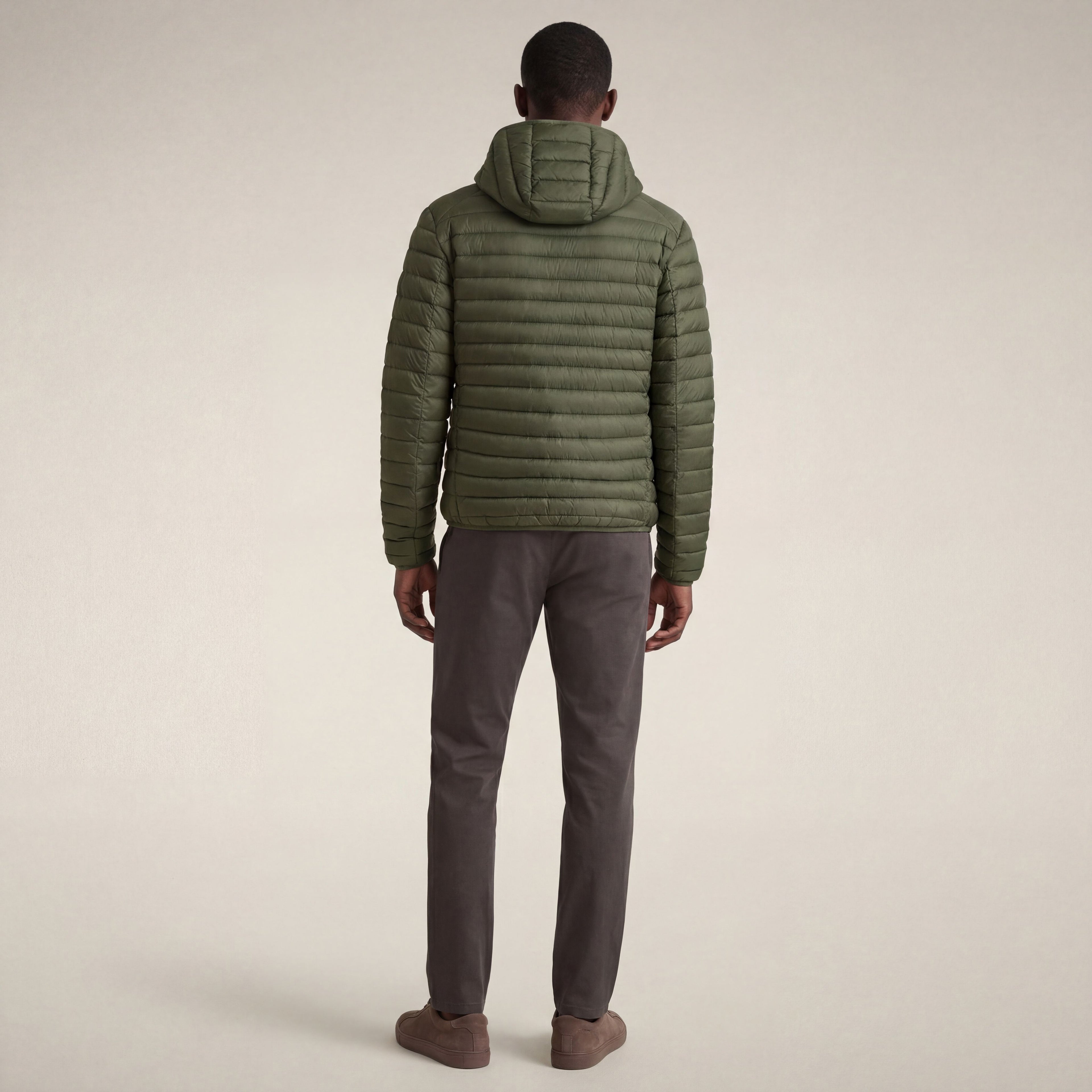 Man's puffer jacket Donald in dusty olive