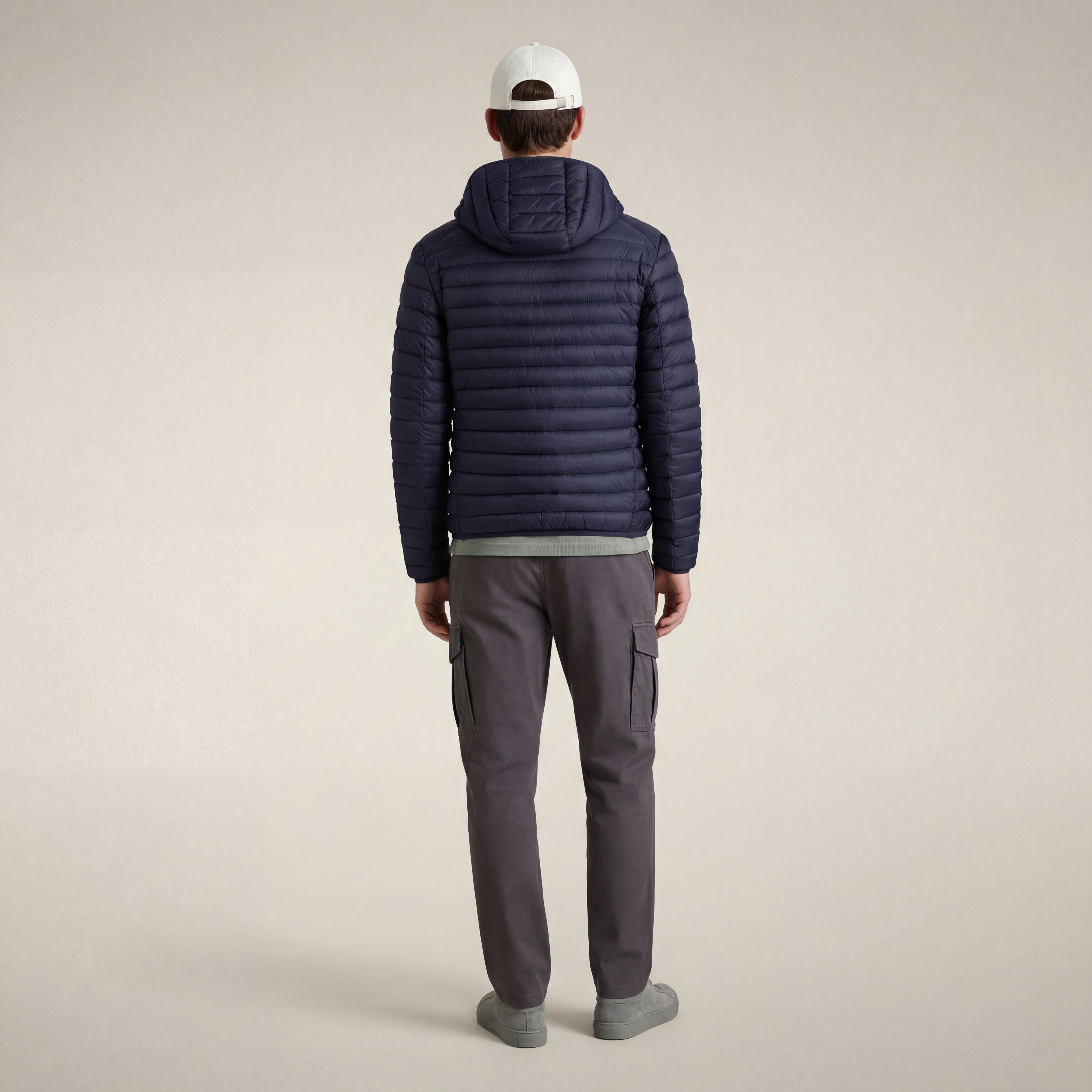 Men's puffer jacket Donald in navy blue