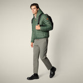 Piumino uomo animal-free Donald verde timo - Icons Uomo | Save The Duck