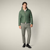 Piumino uomo animal-free Donald verde timo - Icons Uomo | Save The Duck