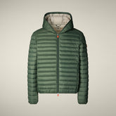 Piumino uomo animal-free Donald verde timo - Icons Uomo | Save The Duck