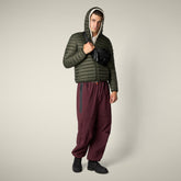 Piumino uomo animal-free Donald verde terra - Icons Uomo | Save The Duck