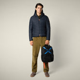 Piumino uomo animal-free Donald blu nero - Icons Uomo | Save The Duck