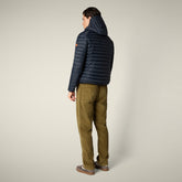 Piumino uomo animal-free Donald blu nero - Icons Uomo | Save The Duck