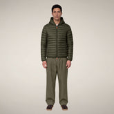 Piumino uomo Donald verde terra | Save The Duck