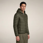 Piumino uomo Donald verde terra | Save The Duck