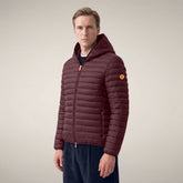 Piumino uomo Donald bordeaux nero | Save The Duck