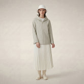 Damen-Regenjacke Dawa in Rainy Beige | Save The Duck