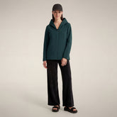 Giacca impermeabile donna Dawa verde lucertola | Save The Duck