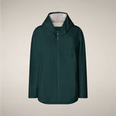 Giacca impermeabile donna Dawa verde lucertola | Save The Duck