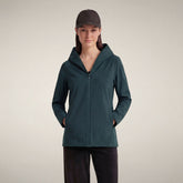 Giacca impermeabile donna Dawa verde lucertola | Save The Duck