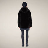 Giacca donna reversibile Davina in pelliccia nera - Giacche Donna | Save The Duck