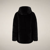 Giacca donna reversibile Davina in pelliccia nera - Giacche Donna | Save The Duck