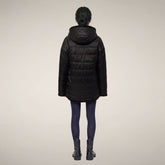 Giacca donna reversibile Davina in pelliccia nera | Save The Duck