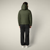 Piumino animal free uomo Juncus verde oliva - Icons Uomo | Save The Duck