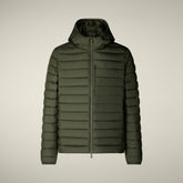 Piumino animal free uomo Juncus verde oliva - Icons Uomo | Save The Duck