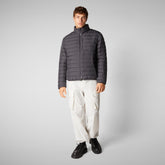 GIACCA UOMO ERION IN GRIGIO NERO | Save The Duck