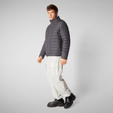 GIACCA UOMO ERION IN GRIGIO NERO | Save The Duck