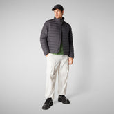 GIACCA UOMO ERION IN GRIGIO NERO | Save The Duck