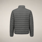 Men's Puffer Jacket Erion in Gunmetal Grey - Products | Save The Duck