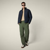 Piumino uomo animal free Erion blu nero | Save The Duck