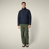 Piumino uomo animal free Erion blu nero | Save The Duck