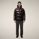 Herren-Steppjacke Edgard in Braun-Schwarz - Smartleisure Herren | Save The Duck